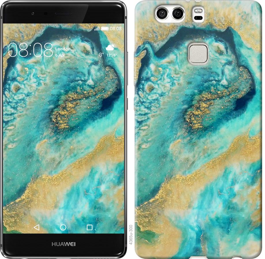 Чохол на Huawei P9 Plus Green marble