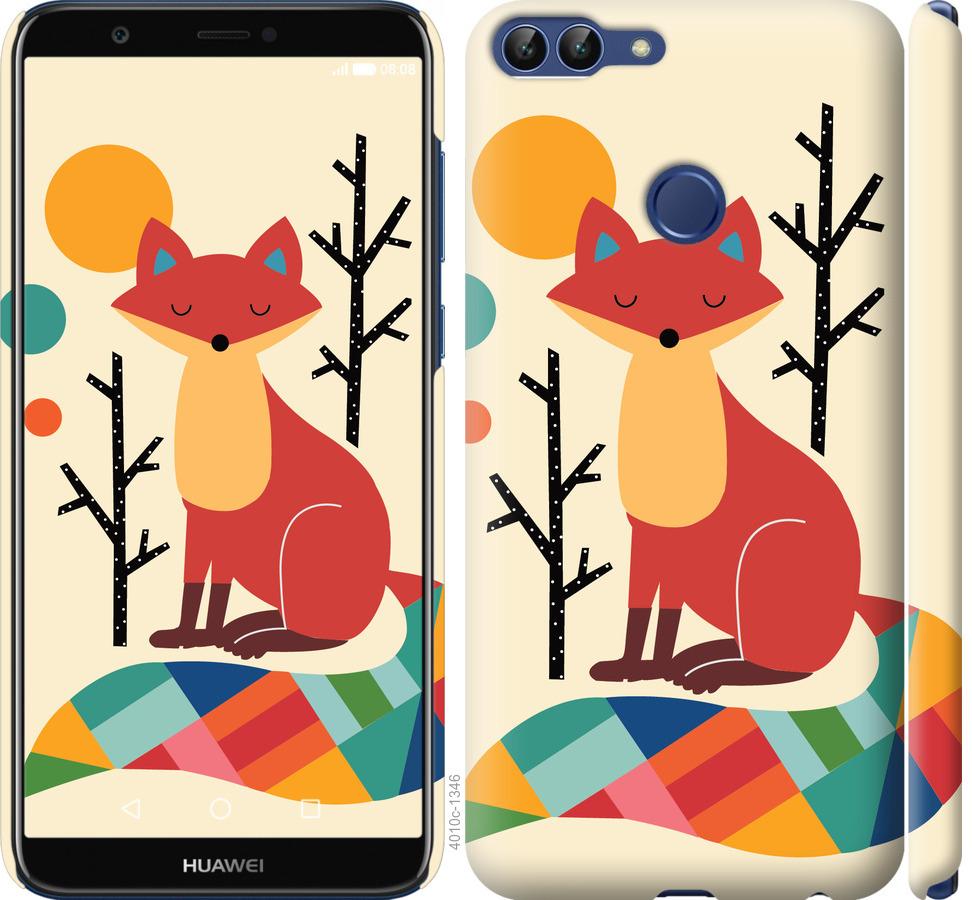 Чехол на Huawei P Smart Rainbow fox