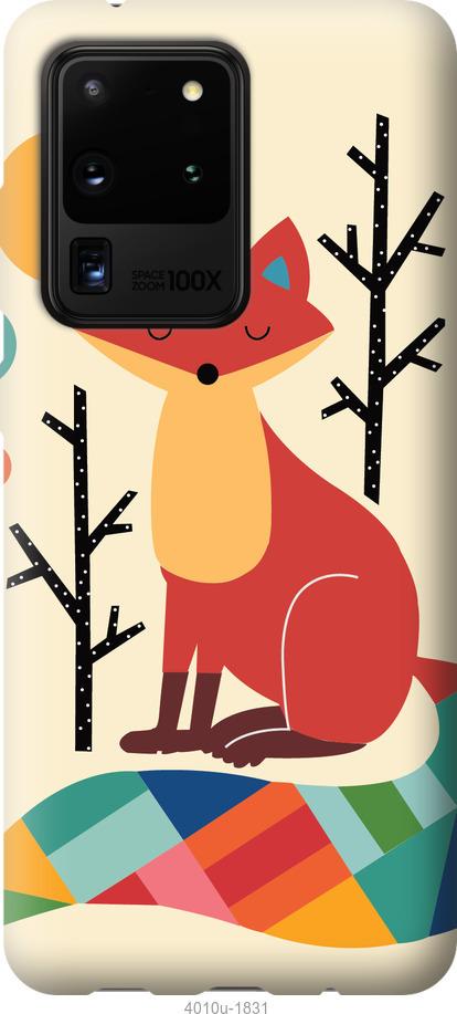 Чехол на Samsung Galaxy Note 20 Ultra Rainbow fox