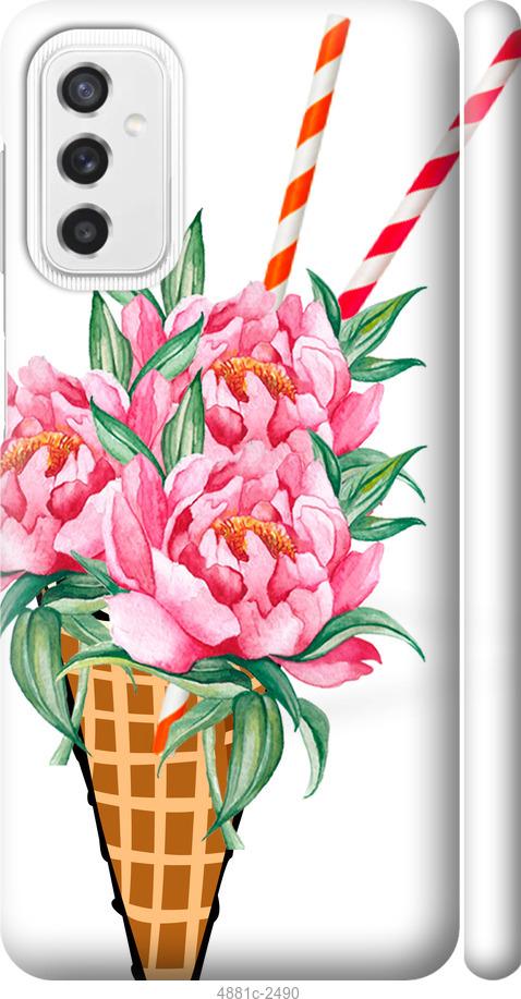 Чехол на Samsung Galaxy M52 M526B Мороженое-пионы