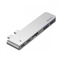 

Адаптер Baseus Thunderbolt C+ Dual Type-C to USB3.0/HDMI/Type-C (CAHUB)