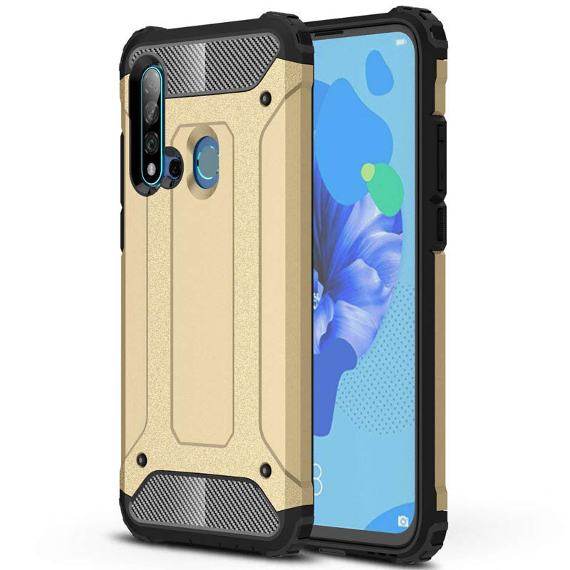 Бронированный противоударный TPU+PC чехол Immortal для Huawei Nova 5i / P20 lite (2019) Золотой (109935)
Бронированный противоударный TPU+PC чехол Immortal для Huawei Nova 5i / P20 lite (2019) Золотой (109935)