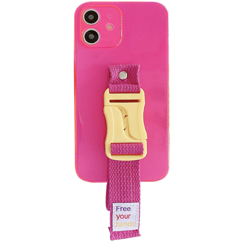 

Чохол Handfree з кольоровим ремінцем для Apple iPhone 11 (6.1") (Рожевий)