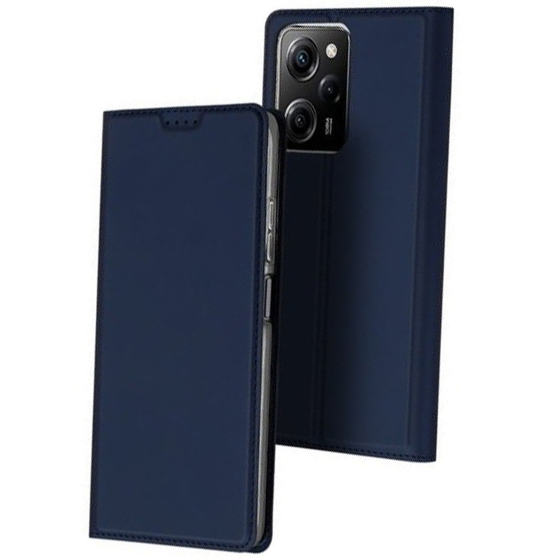 

Чохол-книжка Dux Ducis з кишенею для візиток для Xiaomi Redmi Note 12 Pro 5G (Синій)