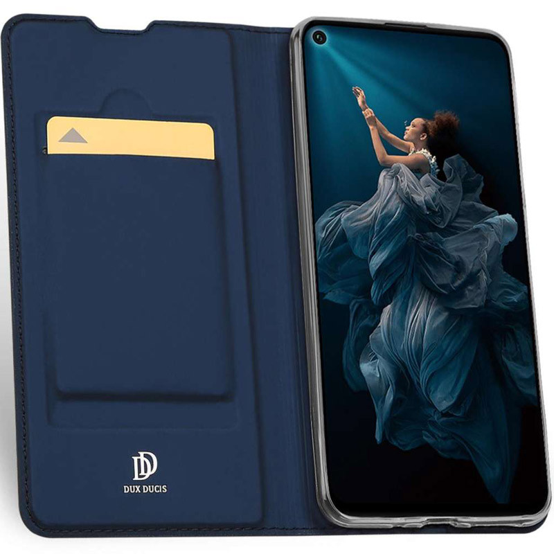 

Чохол-книжка Dux Ducis з кишенею для візиток для Huawei Nova 5T (Синій)