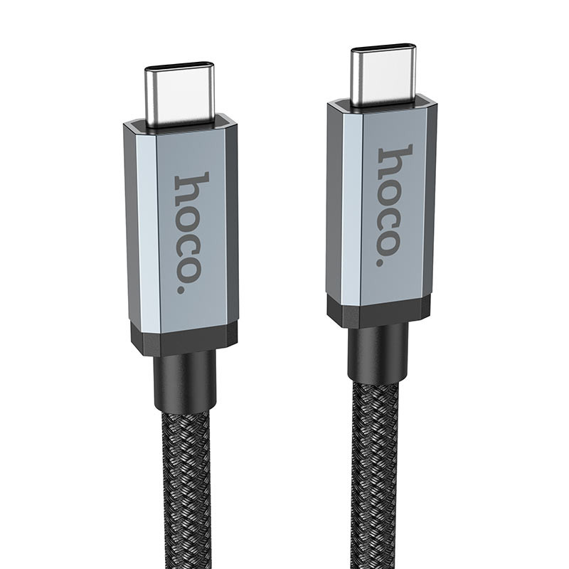

Дата кабель Hoco US06 Type-C to Type-C 100W USB3.2 20Gbps (2m) Black (252210)