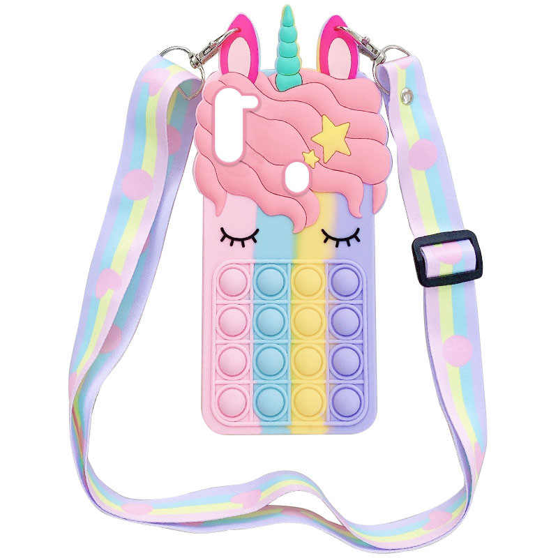 Фигурный силиконовый 3D чехол Pop it Bubble Unicorn на ремешке для Samsung Galaxy A11 (192901)
Фигурный силиконовый 3D чехол Pop it Bubble Unicorn на ремешке для Samsung Galaxy A11 (192901)