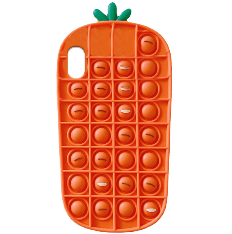 Фигурный силиконовый 3D чехол-антистресс Pop it Морковка для Apple iPhone XR (6.1") (182441)
Фигурный силиконовый 3D чехол-антистресс Pop it Морковка для Apple iPhone XR (6.1") (182441)