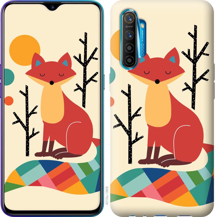 Чехол на Realme XT Rainbow fox