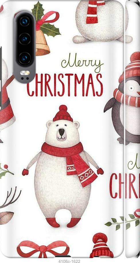 Чехол на Huawei P30 Merry Christmas