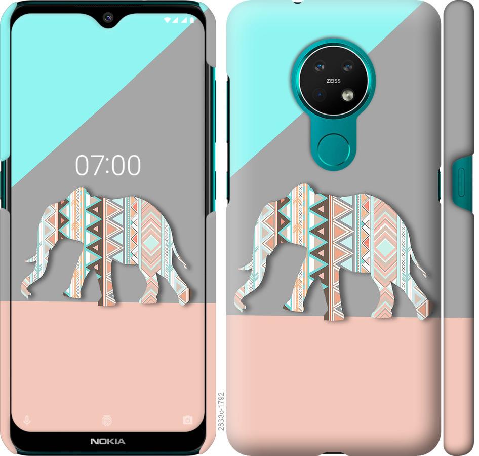 Чохол на Nokia 7.2 Візерунчастий слон