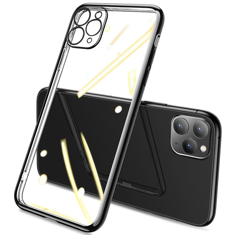 Прозорий силіконовий чохол глянсова окантовка Full Camera для Apple iPhone 12 Pro (6.1'') (Чорний)
Прозорий силіконовий чохол глянсова окантовка Full Camera для Apple iPhone 12 Pro (6.1'') (Чорний)