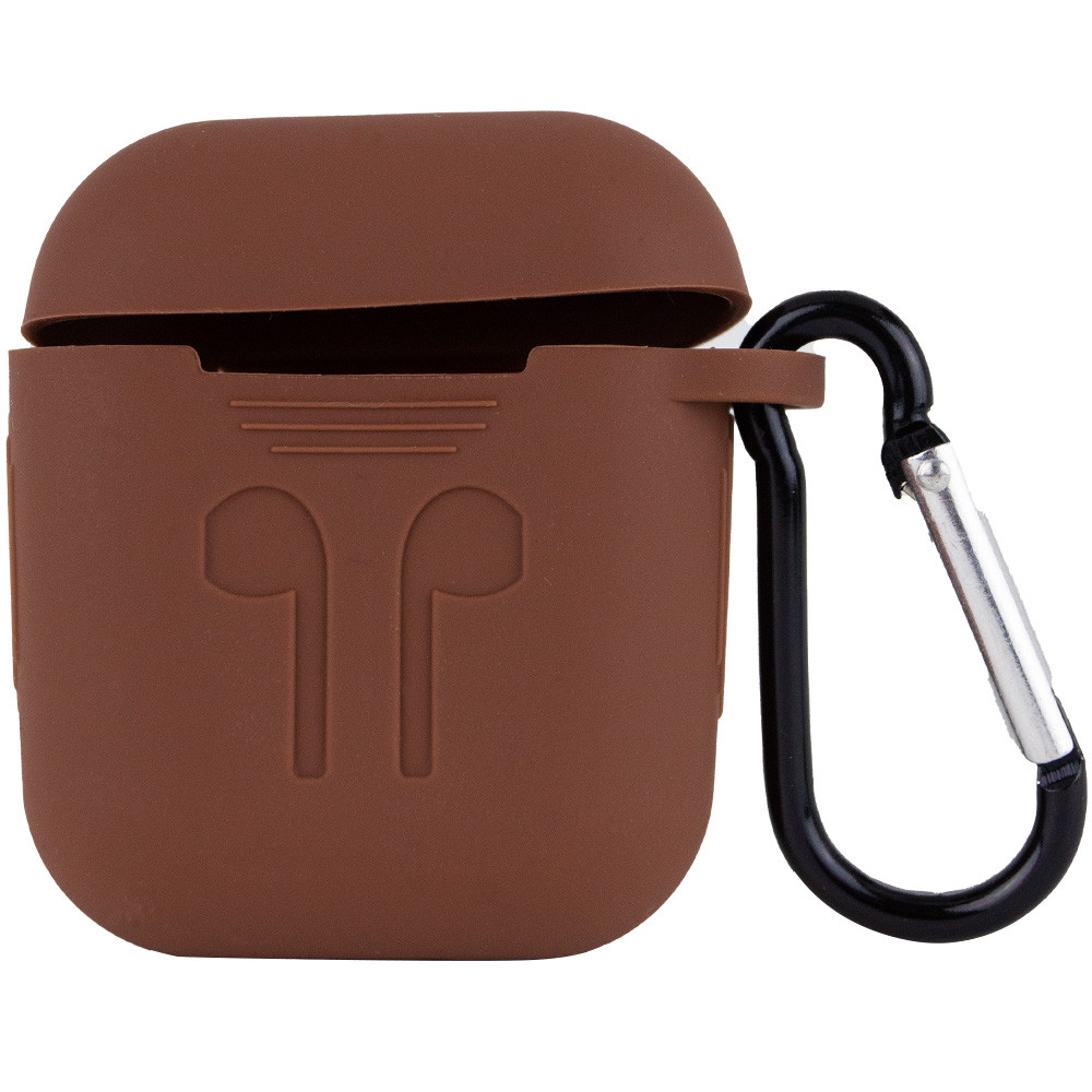 Силиконовый футляр для наушников Airpods 1/2 Slim Logo + карабин Коричневый / Brown (163121)
Силиконовый футляр для наушников Airpods 1/2 Slim Logo + карабин Коричневый / Brown (163121)
