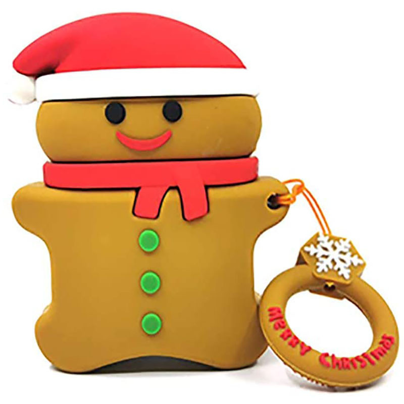 Силиконовый футляр Happy New Year с кольцом для наушников AirPods 1/2 (Новогоднее печенье / Коричневый)
Силиконовый футляр Happy New Year с кольцом для наушников AirPods 1/2 (Новогоднее печенье / Коричневый)