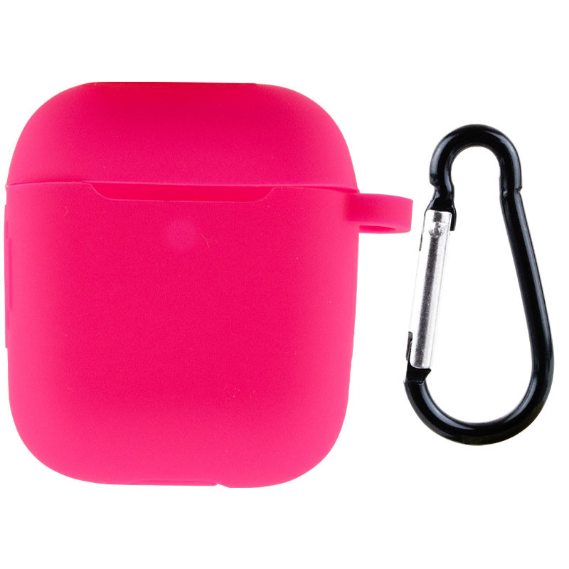 Силиконовый футляр New с карабином для наушников Airpods 1/2 Розовый / Barbie pink (191258)
Силиконовый футляр New с карабином для наушников Airpods 1/2 Розовый / Barbie pink (191258)