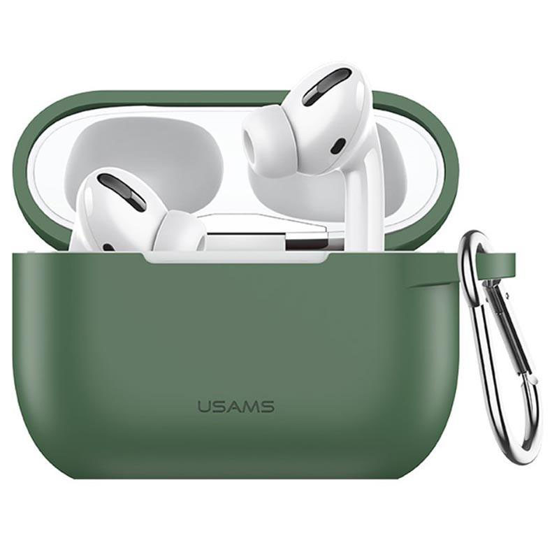 Силіконовий футляр USAMS US-BH568 Silicone Protective Cover для навушників AirPods Pro (Зелений / Pine green)
Силіконовий футляр USAMS US-BH568 Silicone Protective Cover для навушників AirPods Pro (Зелений / Pine green)