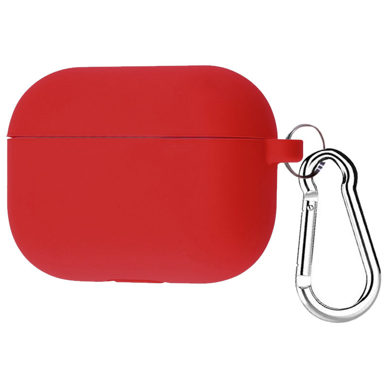 Силиконовый футляр с карабином для наушников AirPods Pro Розовый / Rose red (123581)
Силиконовый футляр с карабином для наушников AirPods Pro Розовый / Rose red (123581)