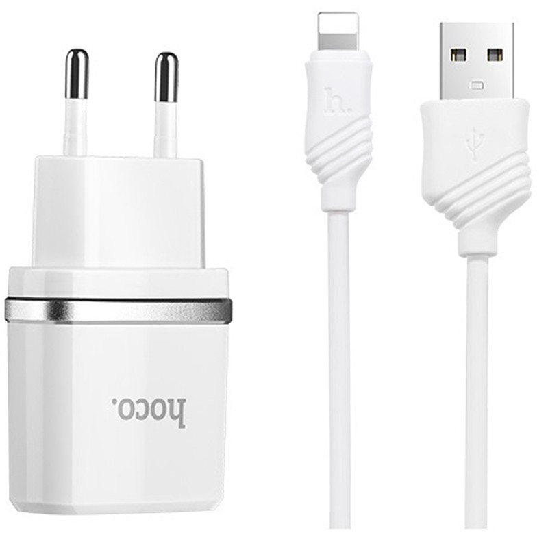 СЗУ Hoco C12 Dual USB Charger 2.1A (+кабель Lightning)для Зарядные устройства Белый (100076)
СЗУ Hoco C12 Dual USB Charger 2.1A (+кабель Lightning)для Зарядные устройства Белый (100076)