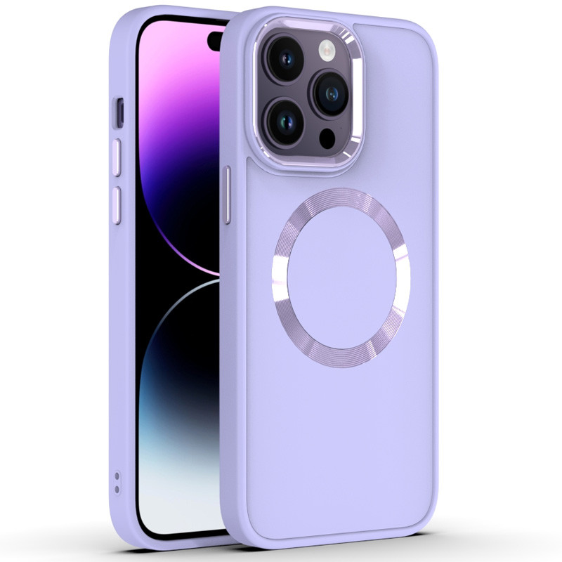 TPU чехол Bonbon Metal Style with MagSafe для Apple iPhone 15 Pro Max (6.7") Сиреневый / Dasheen (274275)
TPU чехол Bonbon Metal Style with MagSafe для Apple iPhone 15 Pro Max (6.7") Сиреневый / Dasheen (274275)