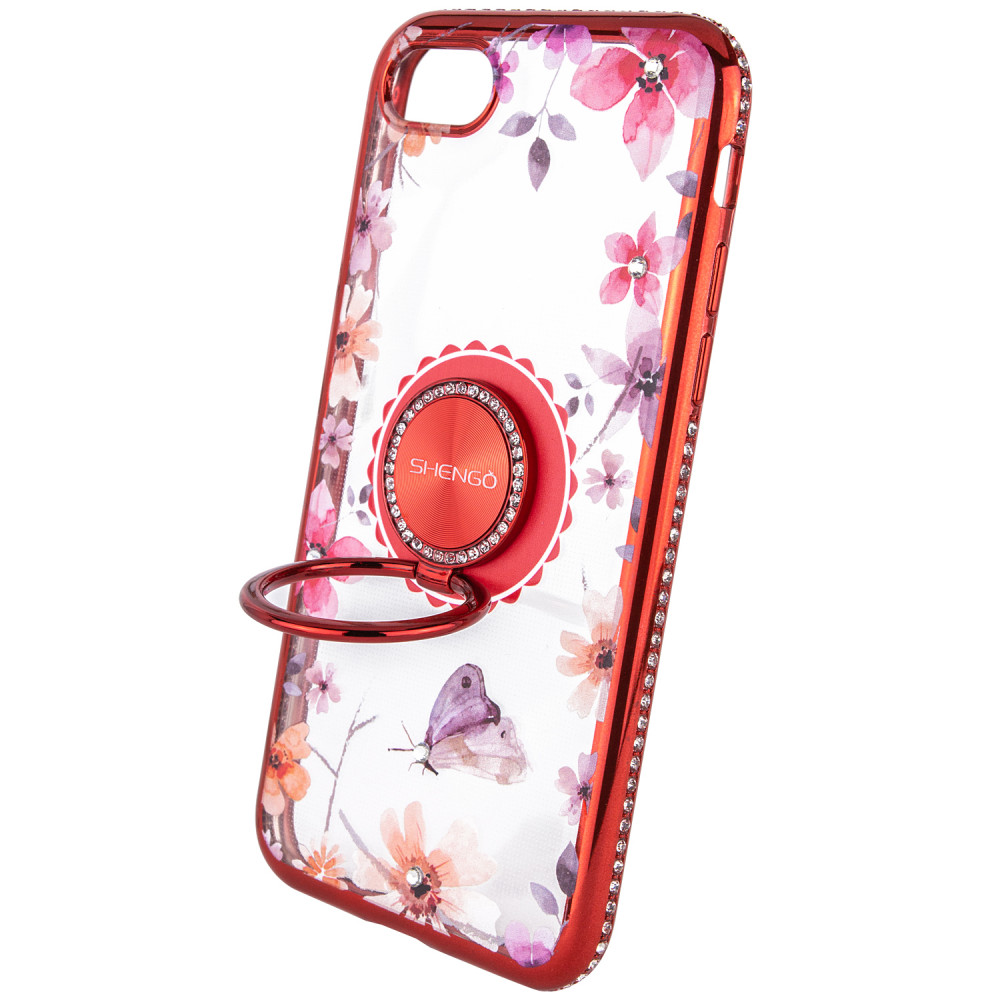 TPU чехол Shengo со стразами и кольцом-держателем для Apple iPhone 7 / 8 (4.7") Красный (104496)
TPU чехол Shengo со стразами и кольцом-держателем для Apple iPhone 7 / 8 (4.7") Красный (104496)