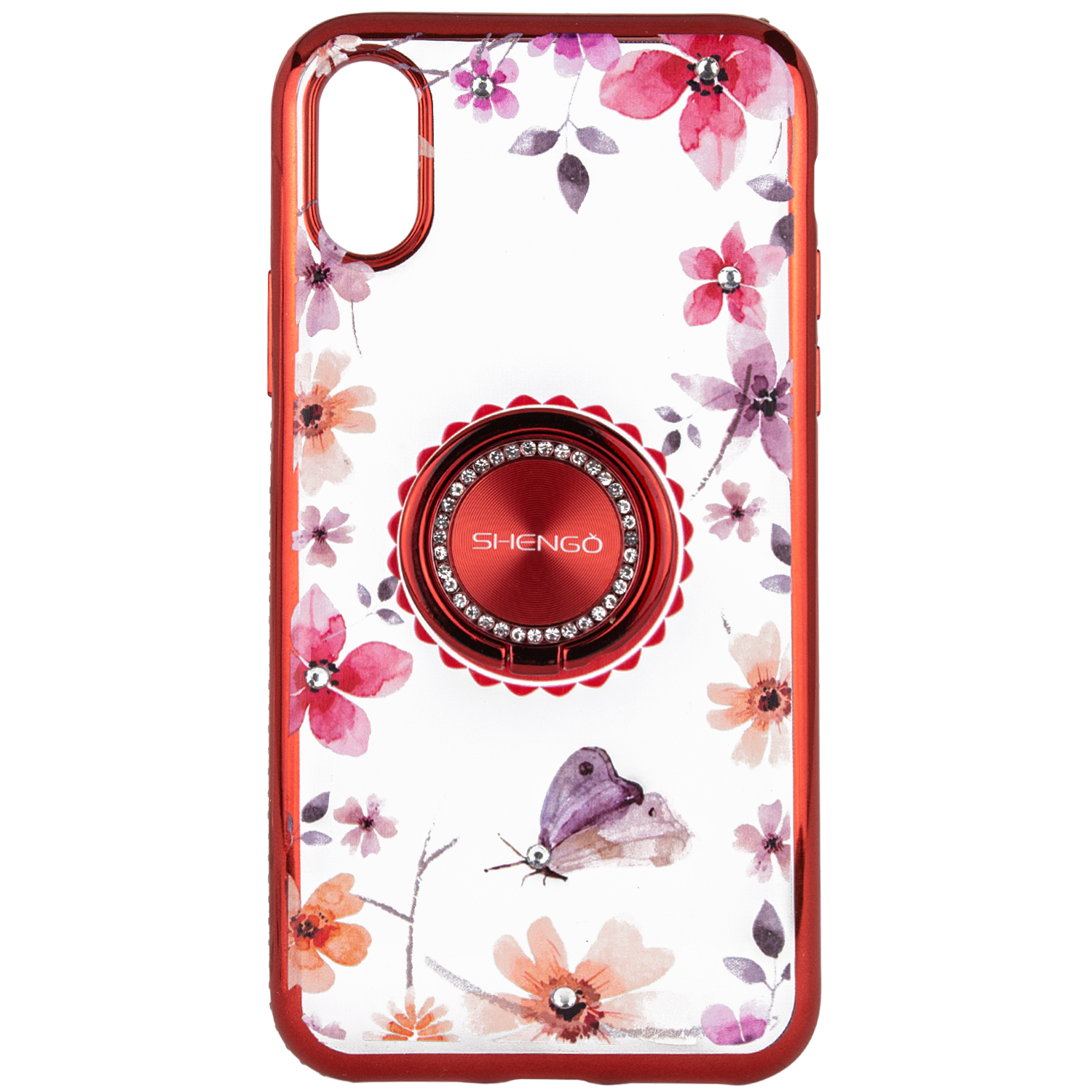 TPU чехол Shengo со стразами и кольцом-держателем для Apple iPhone X / XS (5.8") Красный (104504)
TPU чехол Shengo со стразами и кольцом-держателем для Apple iPhone X / XS (5.8") Красный (104504)