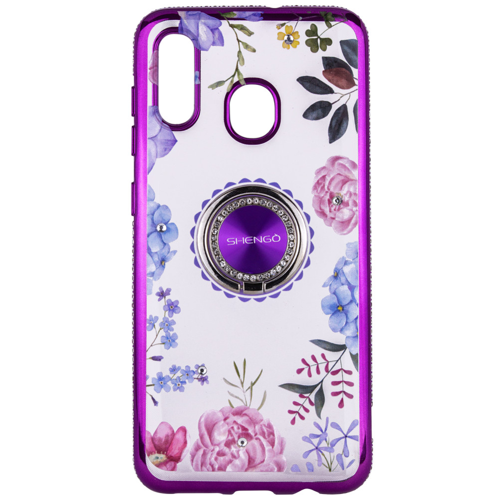TPU чехол Shengo со стразами и кольцом-держателем для Samsung Galaxy A20 / A30 Фиолетовый (104526)
TPU чехол Shengo со стразами и кольцом-держателем для Samsung Galaxy A20 / A30 Фиолетовый (104526)