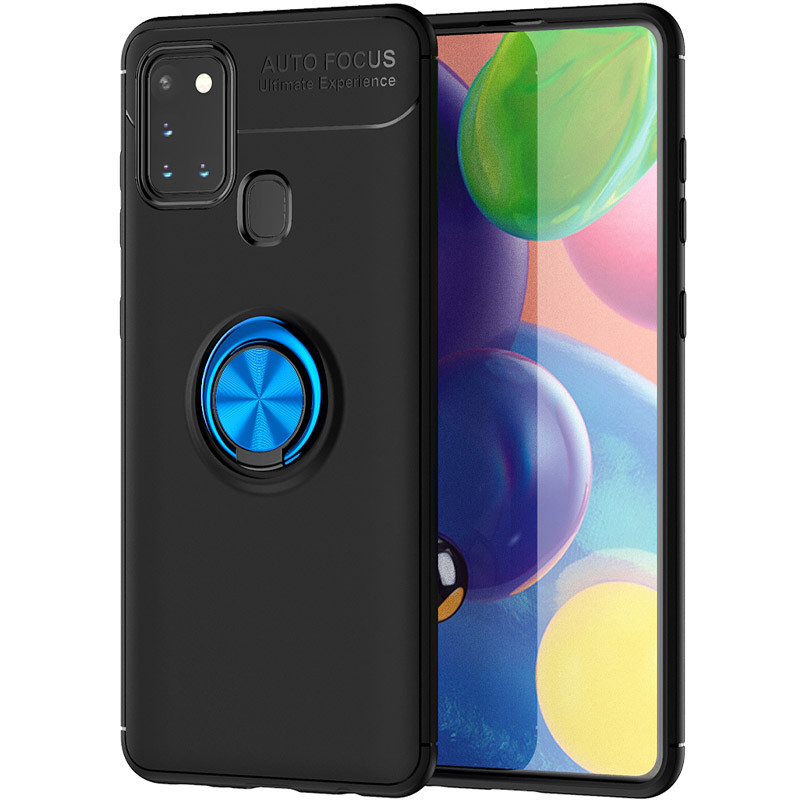 TPU чохол Deen ColorRing під магнітний тримач (opp) для Samsung Galaxy A21s (Чорний / синій)
TPU чохол Deen ColorRing під магнітний тримач (opp) для Samsung Galaxy A21s (Чорний / синій)