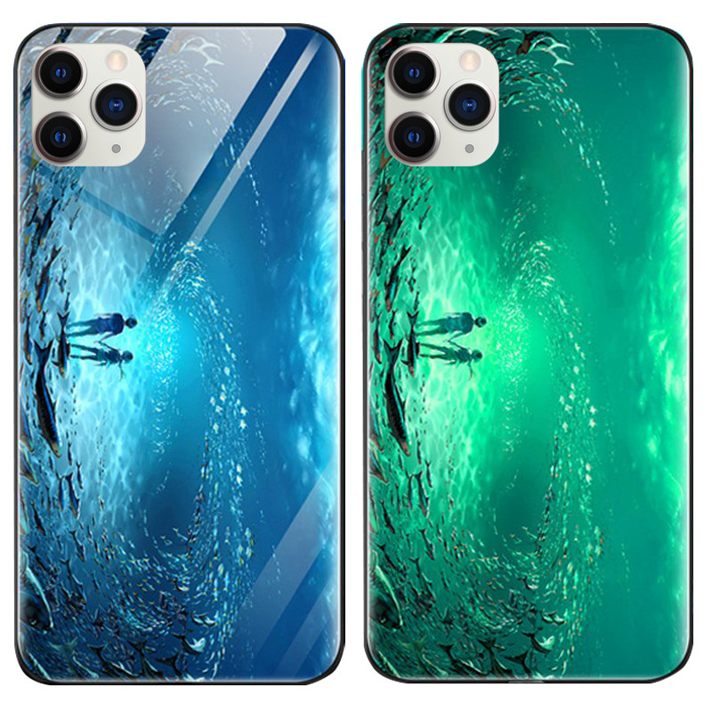 TPU+Glass чехол светящийся в темноте для Apple iPhone 11 Pro (5.8") Под водой / Голубой (115148)
TPU+Glass чехол светящийся в темноте для Apple iPhone 11 Pro (5.8") Под водой / Голубой (115148)