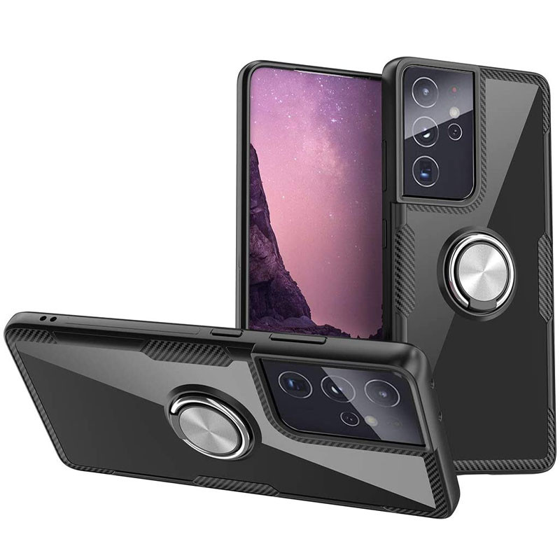 TPU+PC чохол Deen CrystalRing під магнітний тримач для Samsung Galaxy S21 Ultra (Безбарвний / чорний)
TPU+PC чохол Deen CrystalRing під магнітний тримач для Samsung Galaxy S21 Ultra (Безбарвний / чорний)