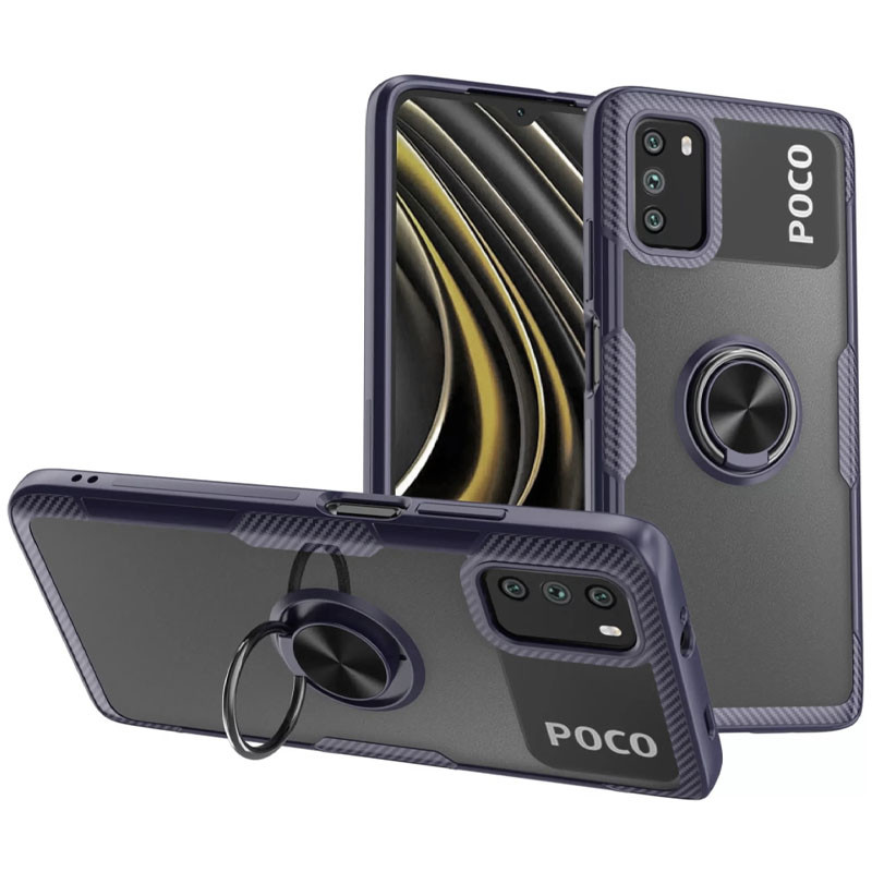 TPU+PC чохол Deen CrystalRing під магнітний тримач для Xiaomi Poco M3 (Безбарвний / темно-синій)
TPU+PC чохол Deen CrystalRing під магнітний тримач для Xiaomi Poco M3 (Безбарвний / темно-синій)