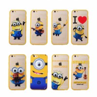 TPU+PC чехол IMD Print Миньоны для Apple iPhone 5/5S/SE