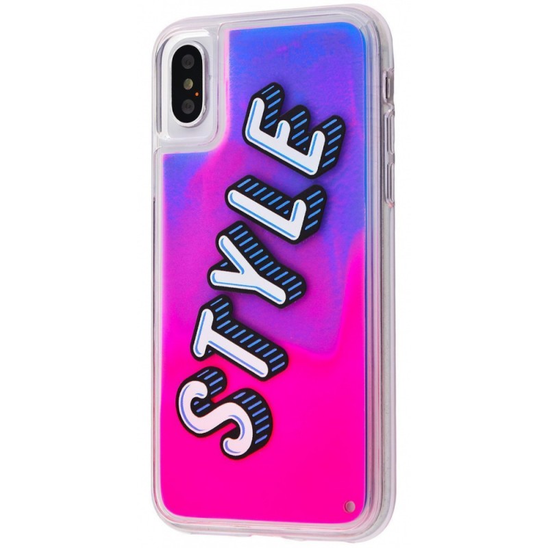 TPU+PC чехол Lovely Stream Neon sand для Apple iPhone X / XS (5.8") Style (106507)