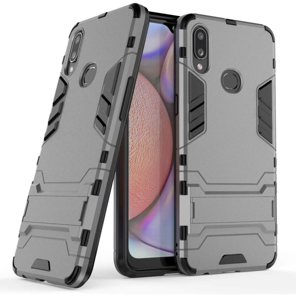Ударопрочный чехол-подставка Transformer для Samsung Galaxy A10s с мощной защитой корпуса Металл / Gun Metal (118607)
Ударопрочный чехол-подставка Transformer для Samsung Galaxy A10s с мощной защитой корпуса Металл / Gun Metal (118607)