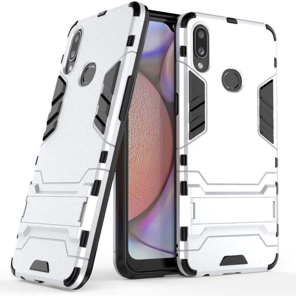Ударопрочный чехол-подставка Transformer для Samsung Galaxy A10s с мощной защитой корпуса Серебряный / Satin Silver (118608)
Ударопрочный чехол-подставка Transformer для Samsung Galaxy A10s с мощной защитой корпуса Серебряный / Satin Silver (118608)