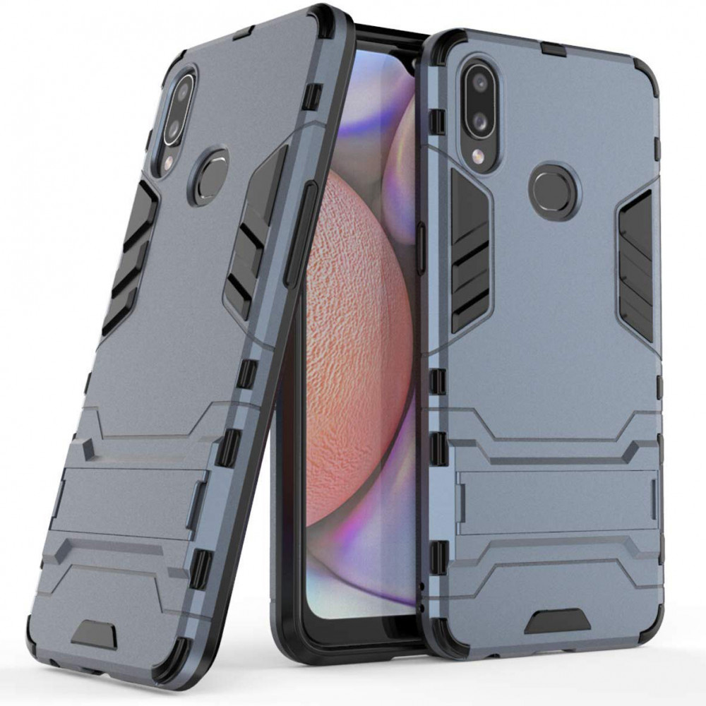Ударопрочный чехол-подставка Transformer для Samsung Galaxy A10s с мощной защитой корпуса Серый / Metal slate (118609)
Ударопрочный чехол-подставка Transformer для Samsung Galaxy A10s с мощной защитой корпуса Серый / Metal slate (118609)