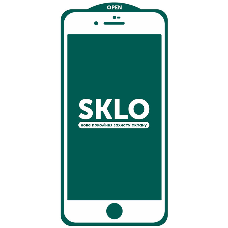

Захисне скло SKLO 5D (full glue) (тех.пак) для Apple iPhone 7 (4.7'') (Білий)
