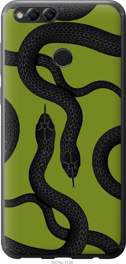 

Чехол на Huawei Honor 7X Змеи v2