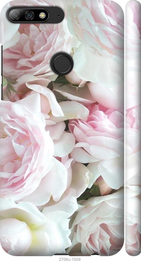 

Чехол на Huawei Y7 Prime 2018 Пионы v2