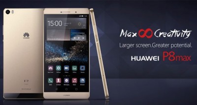 Смартфон с диагональю экрана 6,8 дюймов - Huawei P8 Max. 