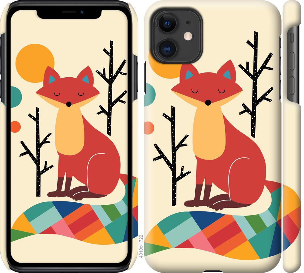 

Чехол на iPhone 11 Rainbow fox
