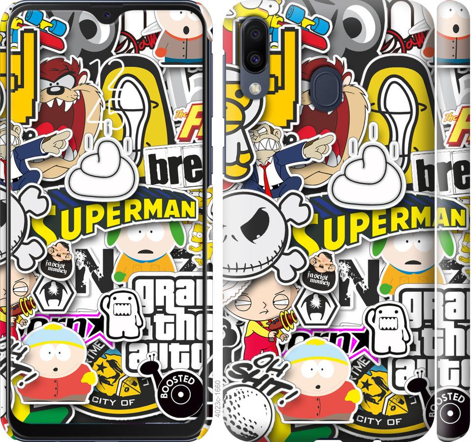 

Чохол на Samsung Galaxy M20 Popular logos