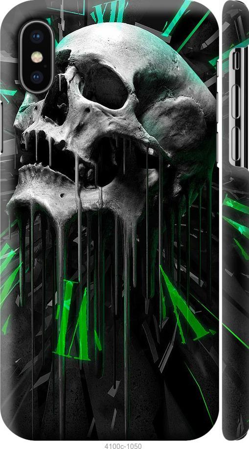 

Чехол на iPhone XS Череп-часы
