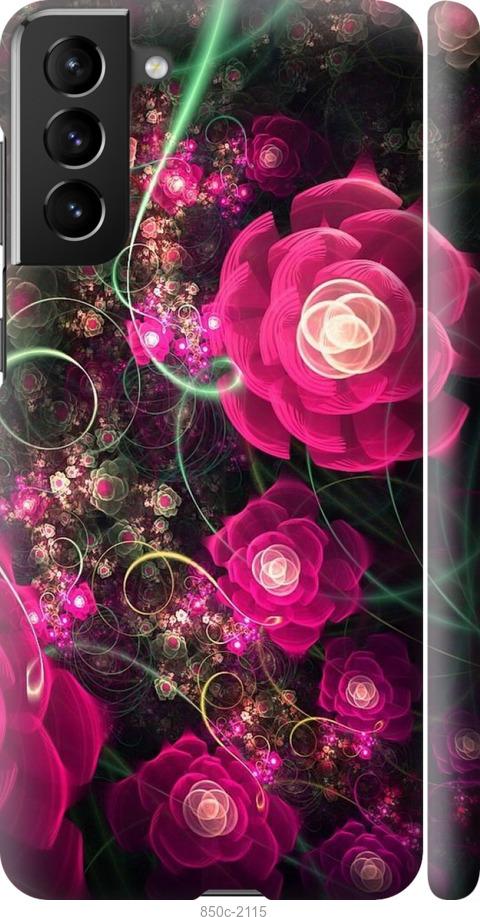Чехол на Samsung Galaxy S21 Plus Абстрактные цветы 3