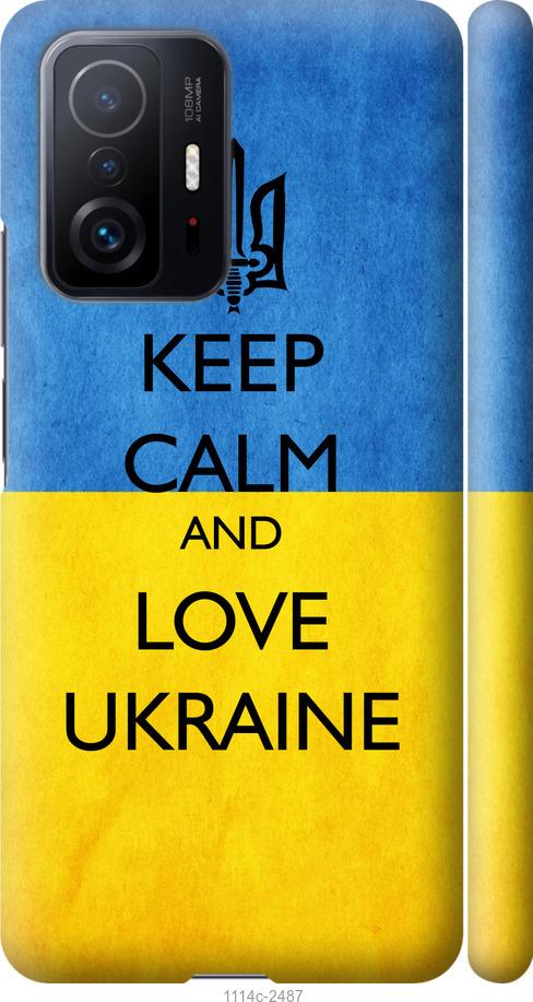 Чехол на Xiaomi 11T Keep calm and love Ukraine v2