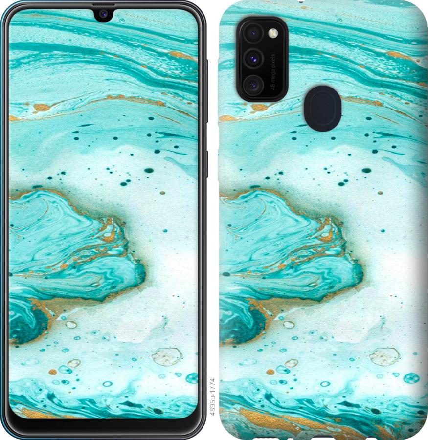 Чехол на Samsung Galaxy A21s A217F Мраморный