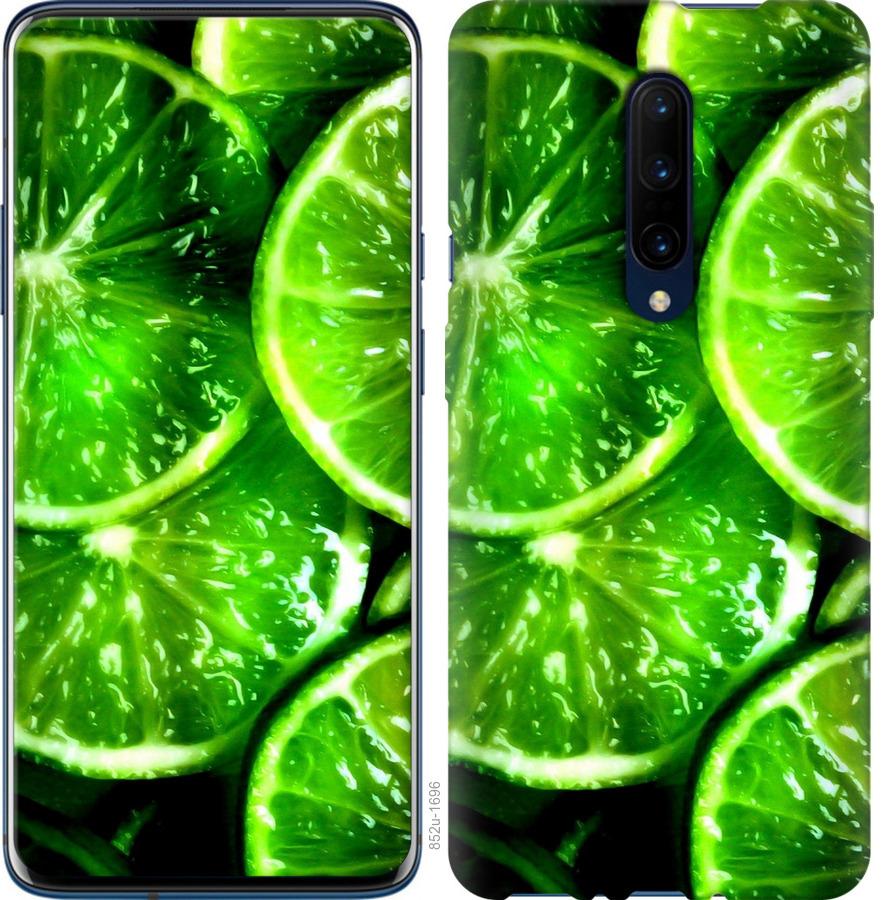 Чехол на OnePlus 7 Pro Зелёные дольки лимона
