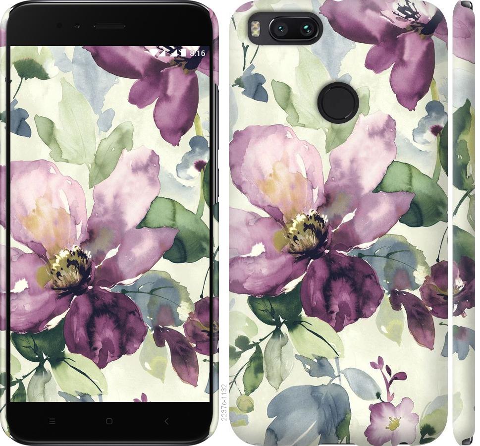 

Чохол на Xiaomi Mi 5X Квіти аквареллю