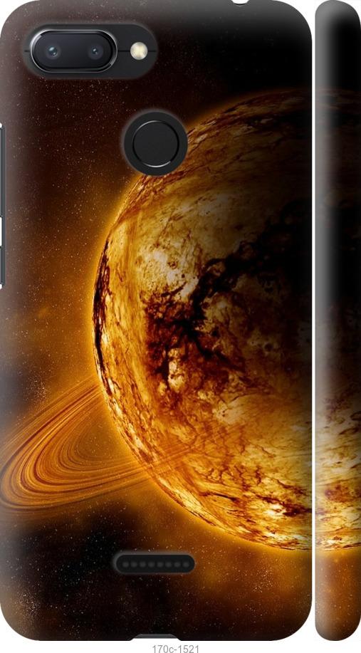 

Чехол на Xiaomi Redmi 6 Жёлтый Сатурн