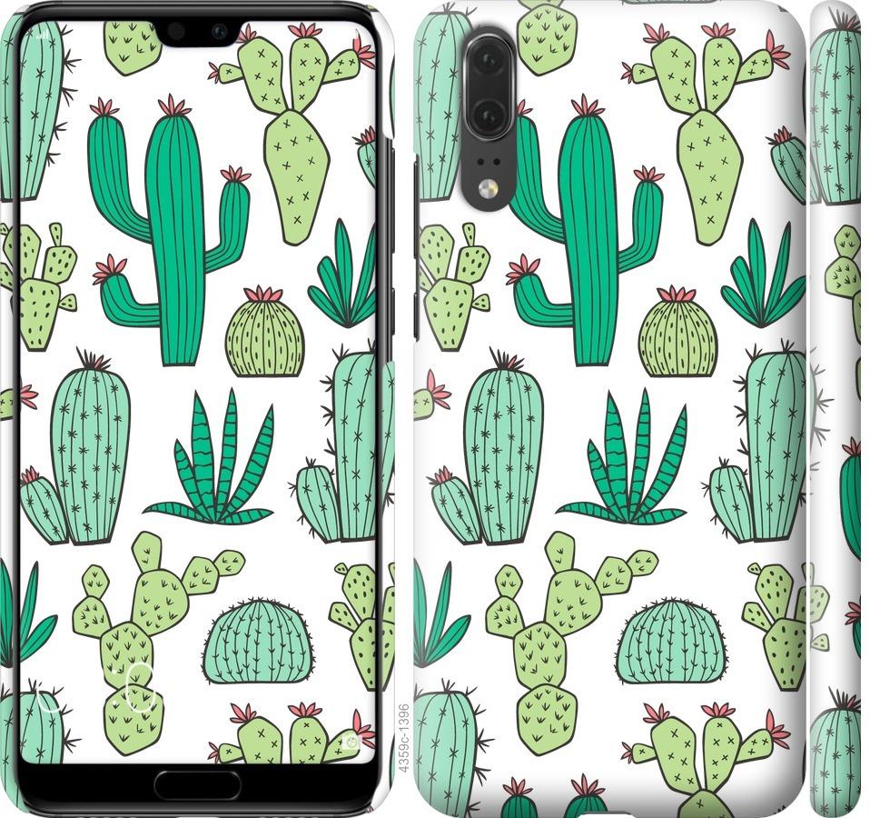 

Чехол на Huawei P20 кактусы 2