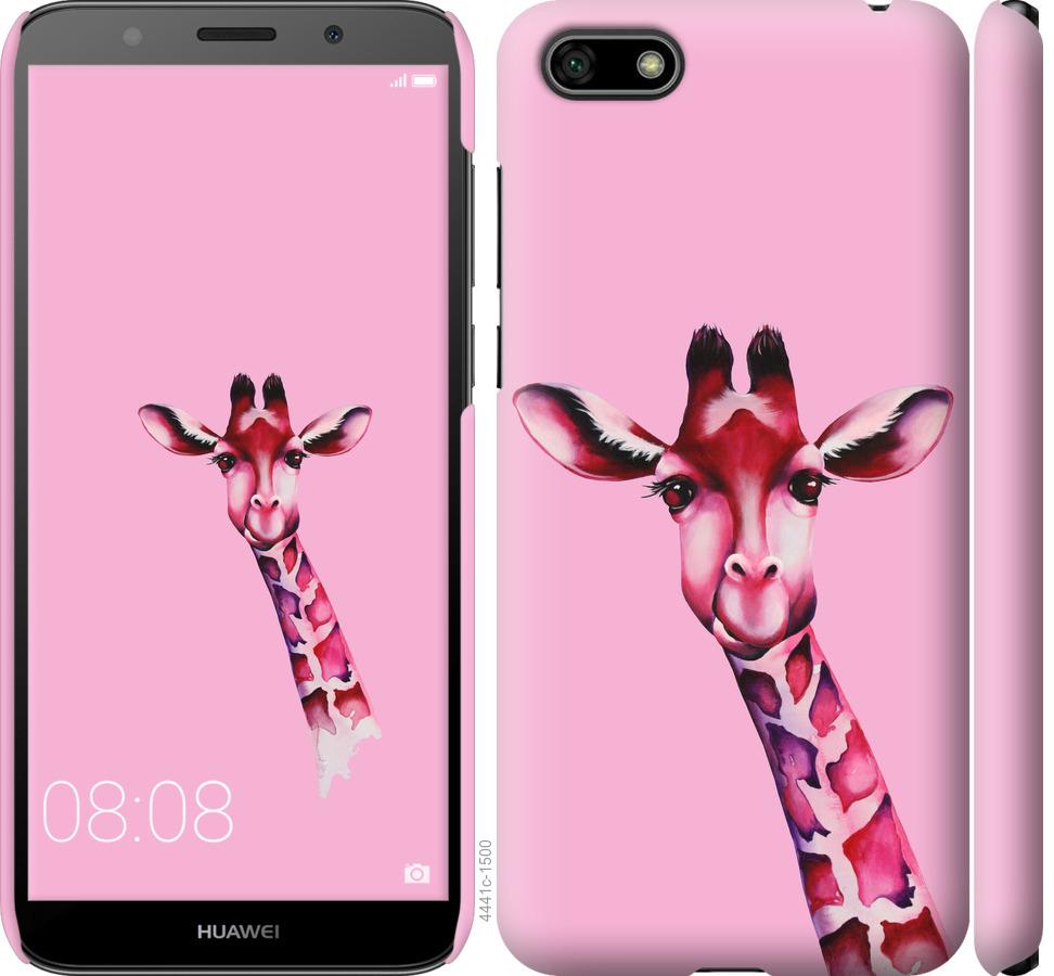 

Чохол на Huawei Y5 2018 Рожева жирафа